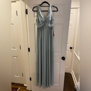 Birds Grey Sage Green Dress